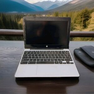 HP Black and Silver Laptop
